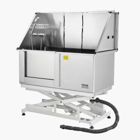 50inch Electric Dog Grooming Bath Tub Stainless Steel w Water Filter Left