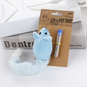 Long Tail Mouse Cat Teaster Toys Funny Pet Toys Cat Toys Mouse Trainning Funny Playing Toys Interactive Pets Products (Color: Blue)