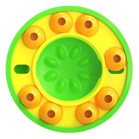 Dog Puzzle Food Feeder Slow Feeding Bowl Interactive Toy Dog Treat Dispensing Toy for IQ Training Mental Enrichment For Small Medium Large Dog Cat (Option: Green)
