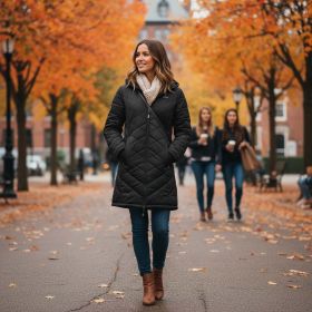 Helios The Heated Coat (Color: Black- 3XL, size: Extra Extra Extra Large)