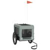 Pet Bike Trailer Grey and black Oxford fabric, iron, PVC Medium